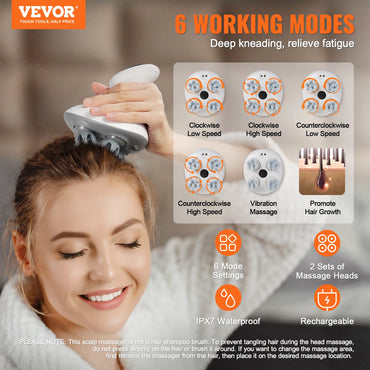 ScalpRevive scalp massager silicone tips close-up