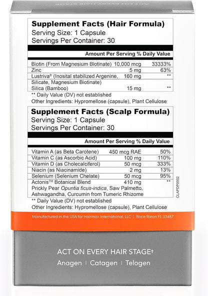 HairMax Actonis Supplement - Hair & Scalp (60-ct blister pack)