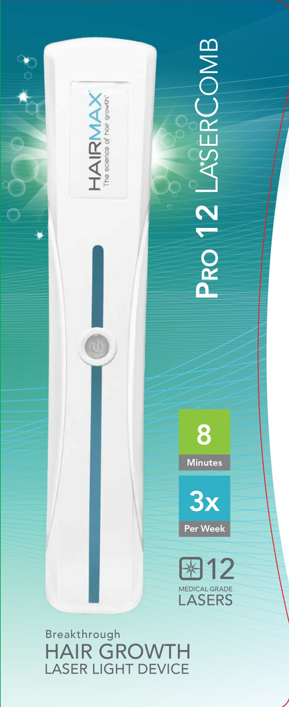 Hairmax Pro 12 LaserComb | Laser Hair Growth Device | 12 Medical-Grade Lasers