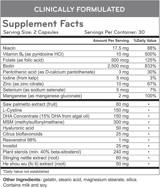 HairMax Dietary Supplements for Hair, Skin & Nails