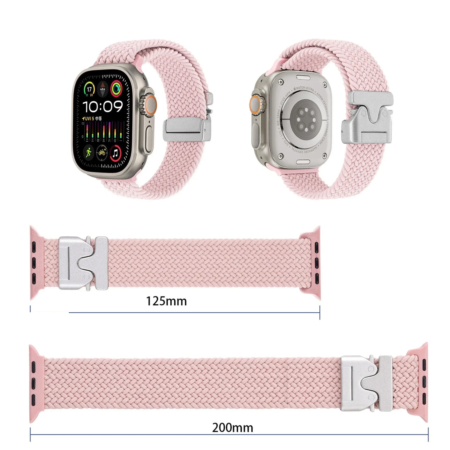 Braided Solo Loop Strap For Apple watch Band