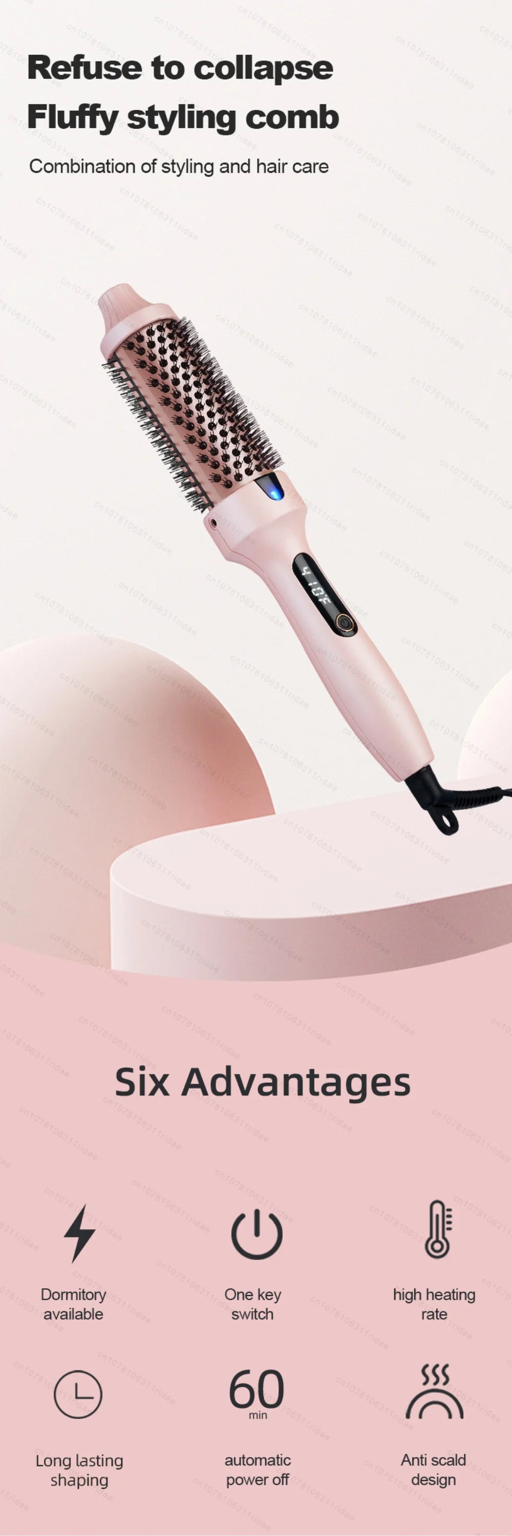 Multifunctional Hair Straightener & Curler, Dual Voltage