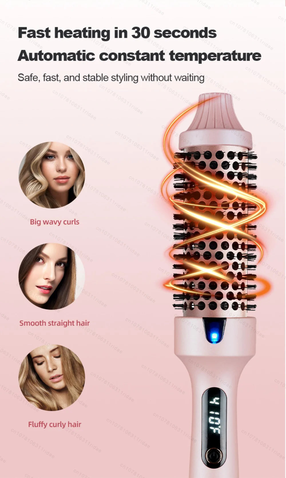 Multifunctional Hair Straightener & Curler, Dual Voltage