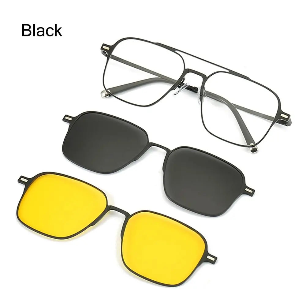 3 In 1 Magnetic Polarized Sunglasses