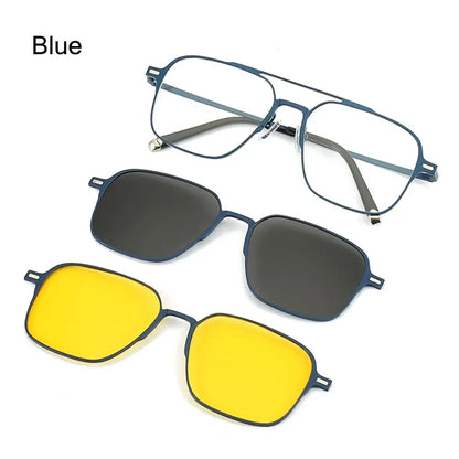 3 In 1 Magnetic Polarized Sunglasses