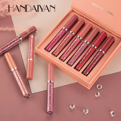 6Pcs Matte Liquid Lipstick Makeup Set