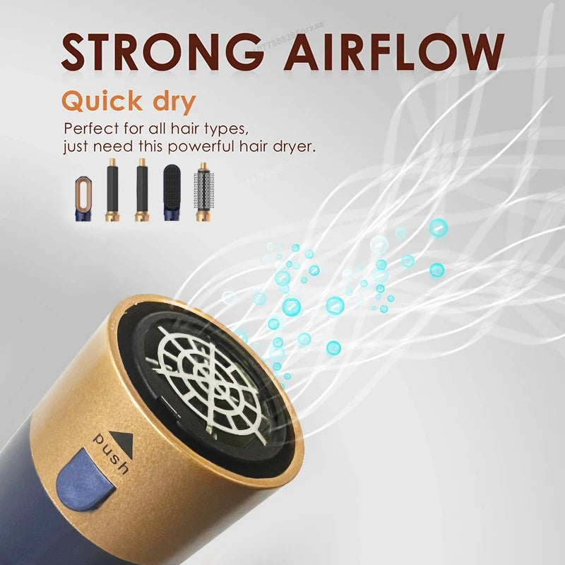 Strong airflow quick dry motor on the SalonPro 5-in-1 hot air hair styler