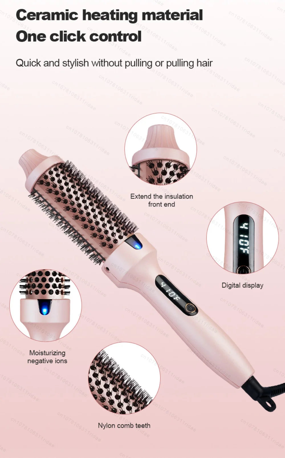 Multifunctional Hair Straightener & Curler, Dual Voltage