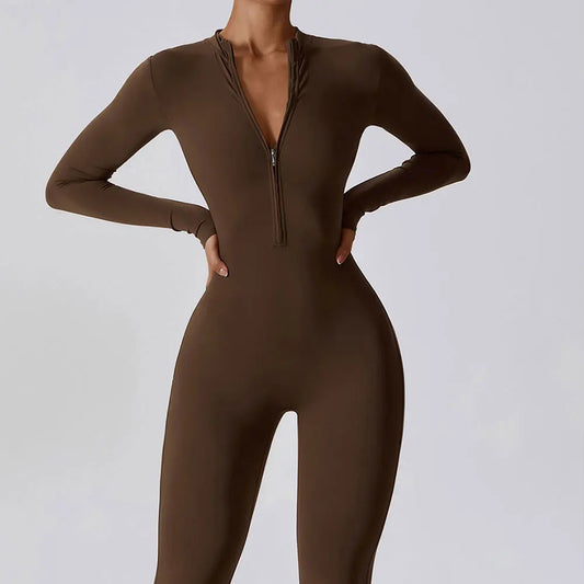 Gym Zipper Jumpsuits