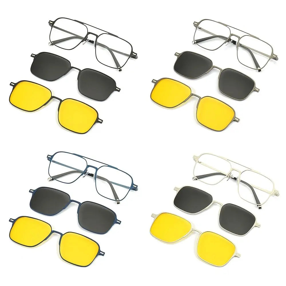 3 In 1 Magnetic Polarized Sunglasses