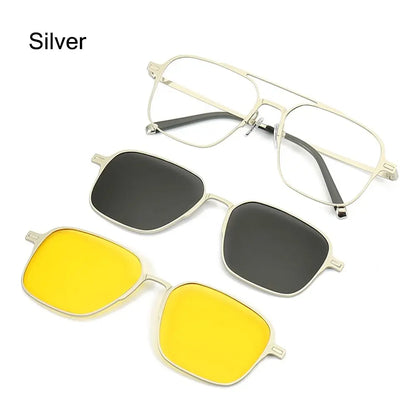 3 In 1 Magnetic Polarized Sunglasses