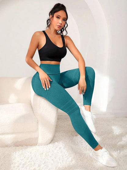 Women's High Waisted Elastic Fitness Pants