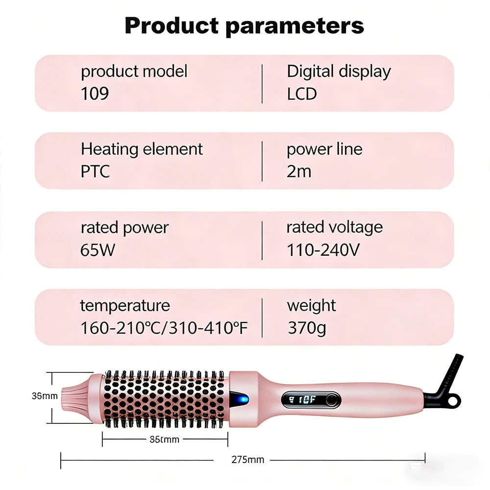 Multifunctional Hair Straightener & Curler, Dual Voltage