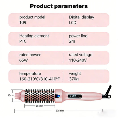 Multifunctional Hair Straightener & Curler, Dual Voltage