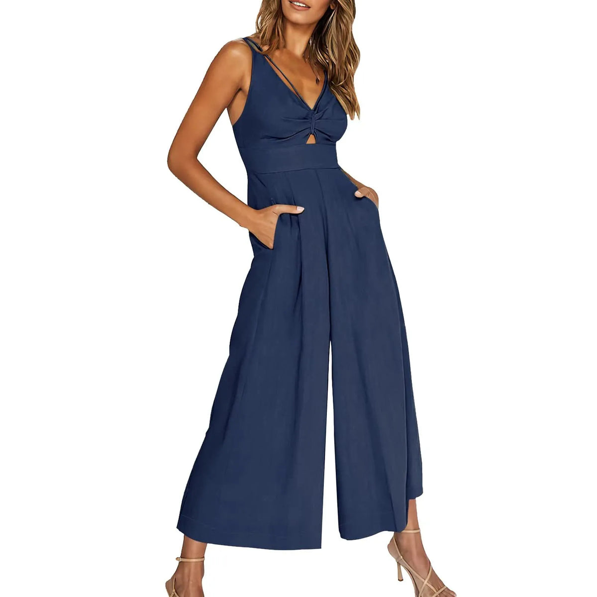 High Cut Rompers V Neck Cutout High-Waist Rompers – The Adored Way