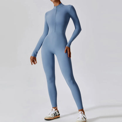 Gym Zipper Jumpsuits