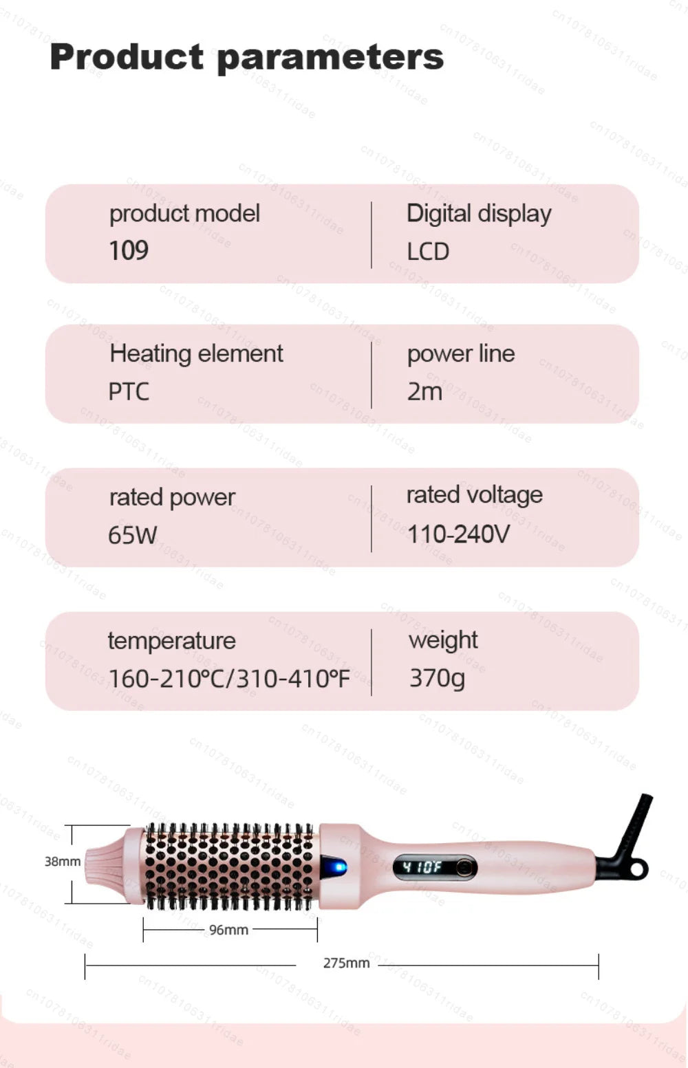 Multifunctional Hair Straightener & Curler, Dual Voltage