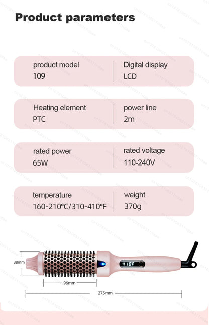 Multifunctional Hair Straightener & Curler, Dual Voltage