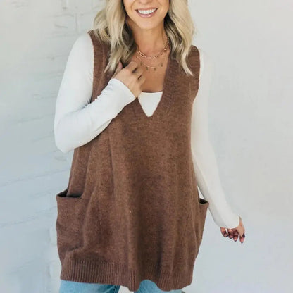 Cozy Pocket Sweater Vest