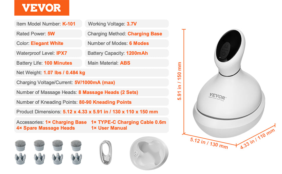ScalpRevive massager size comparison portable and lightweight