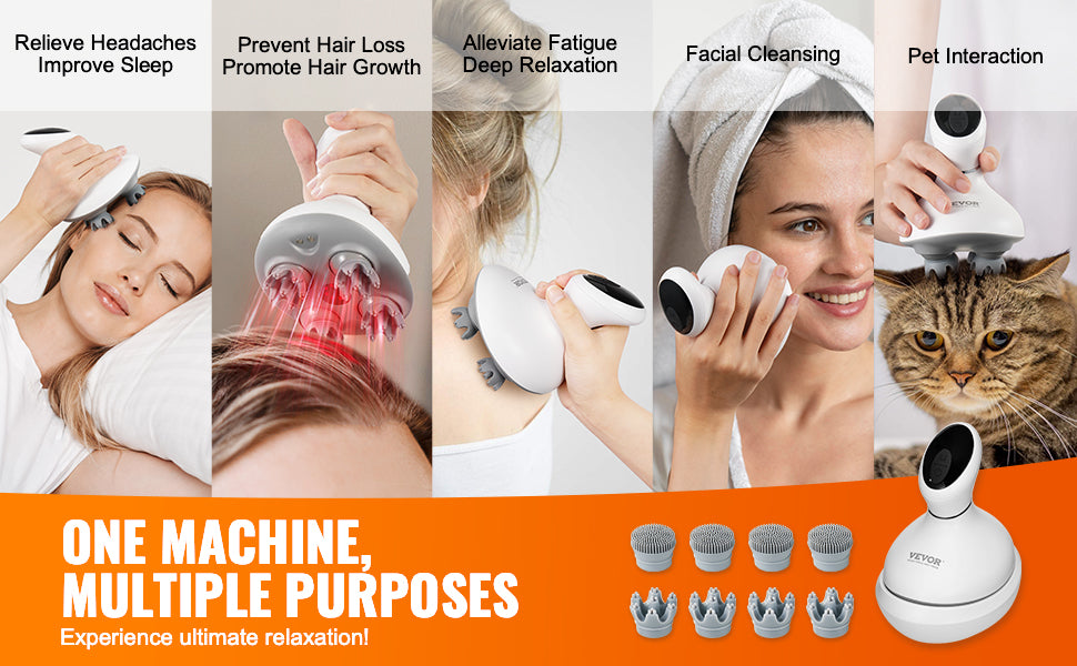 ScalpRevive scalp massager wet and dry use shower safe